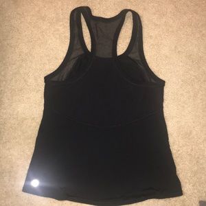 Black mesh lululemon tank